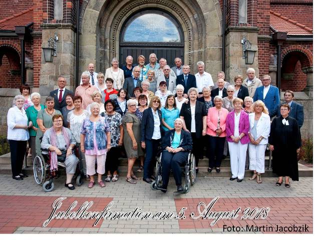 2018-08-05 Jubelkonfirmation Pfarrerin Scholz-Druba und Pfarrer Vollmer 1